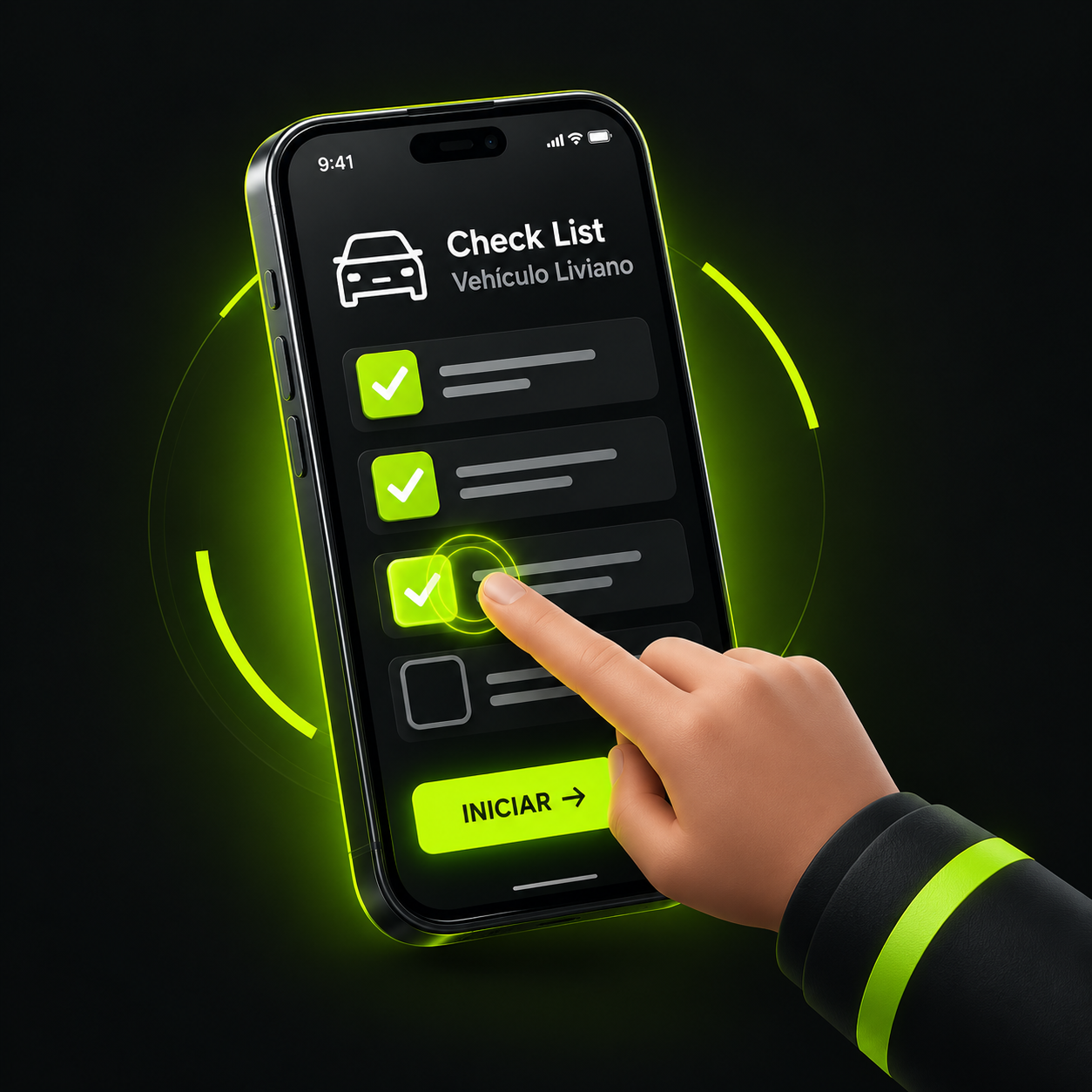 Acceso digital al Check List de vehículo liviano
